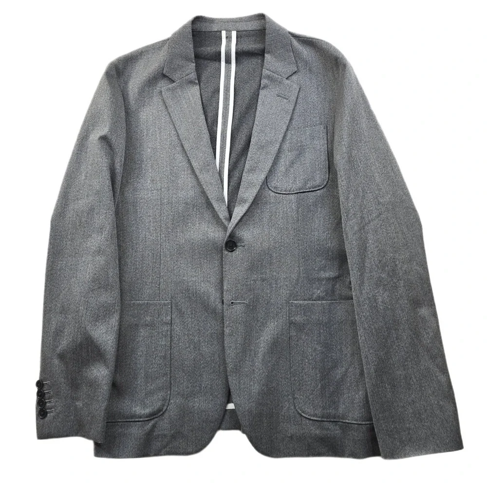 Calvin Klein Blazer Mens‎ Large Gray Slim Fit Sport Coat Jacket Unstructured